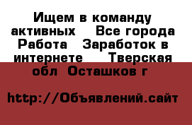 Ищем в команду активных. - Все города Работа » Заработок в интернете   . Тверская обл.,Осташков г.